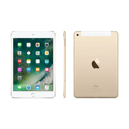 Apple iPad Mini 4 7.9 ", Gold, LCD IPS, 2048 x 1536 pixels, M8 motion, 4 GB, 128 GB, Wi-Fi, 4G,